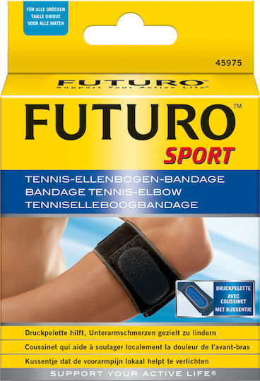 Futuro Elbow Support for Epicondylitis in Black color 45975