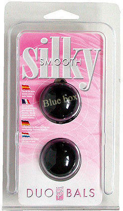 Seven Creations Duo Balls Silky Smooth Вагинални топки Черен