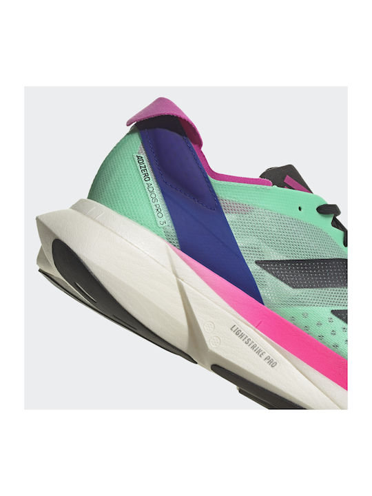 Adizero Adios Pro 3.0 Sportschuhe Laufen Pulse Mint / Core Black / Lucid Blue