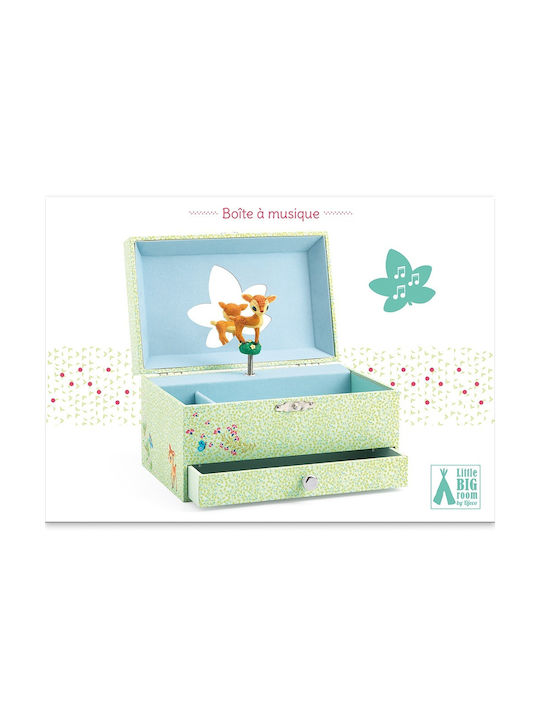Djeco Wooden Kids Jewelery Box Reindeer