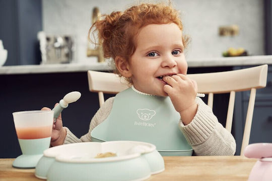 BabyBjorn Feeding Set Baby Dinner Set made of Plastic Yellow 5pcs
