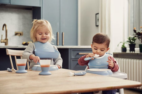 BabyBjorn Σετ Φαγητού Baby Plate Spoon And Fork από Πλαστικό Ροζ 3τμχ
