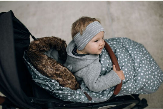 FreeOn Dots Universal Kinderwagen-Fußsack Wasserdicht Gray 100x55εκ.