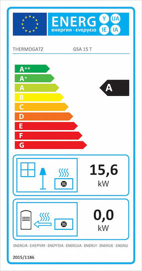 Thermogatz GSA 15 T Ceramic Wood Stove 15.6kW Black