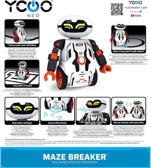 Silverlit Maze Breaker (GR,EN,RO) Ηλεκτρονικό Ρομποτικό Παιχνίδι για 3+ ετών Κόκκινο