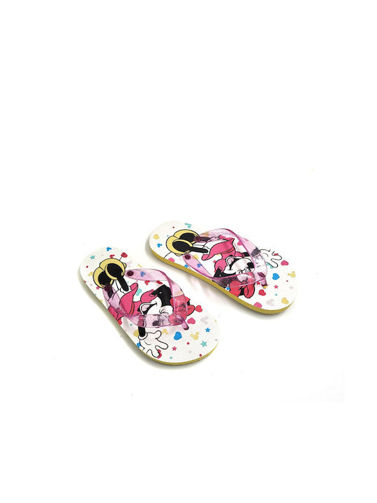 Stamion Kinder Flip Flops Minnie Weiß