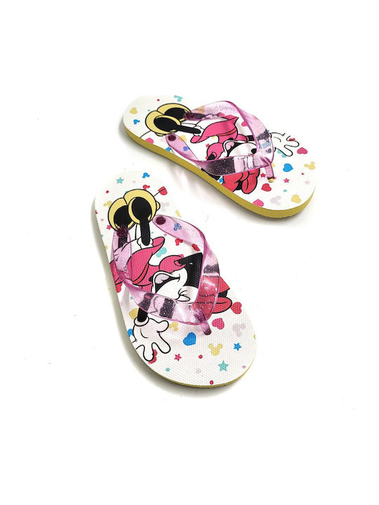 Kinder Flip Flops Minnie Weiße Minnie Mouse