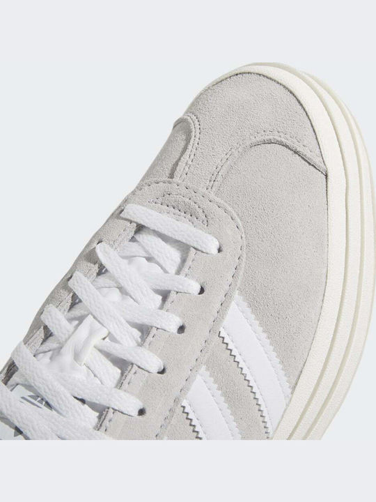 Gazelle Bold Flatforms Sneakers Grey Two / Cloud White / Core White