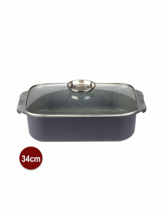 Royalty Line Dutch Oven Oval mit Glasdeckel 34x26cm 1Stück