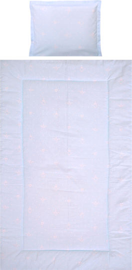 Lorelli Baby Crib Bedding Set Little Bear 3pcs Light Blue