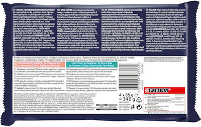 Purina Felix Le Ghiottonerie Wet Food for Adult Cats In Pouch with Salmon / Tuna In Jelly 12pcs 85gr