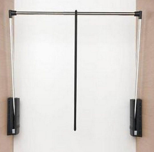 Starax Geman 60-83cm Ασανσέρ Ντουλάπας Μεταλλικό Ασημί