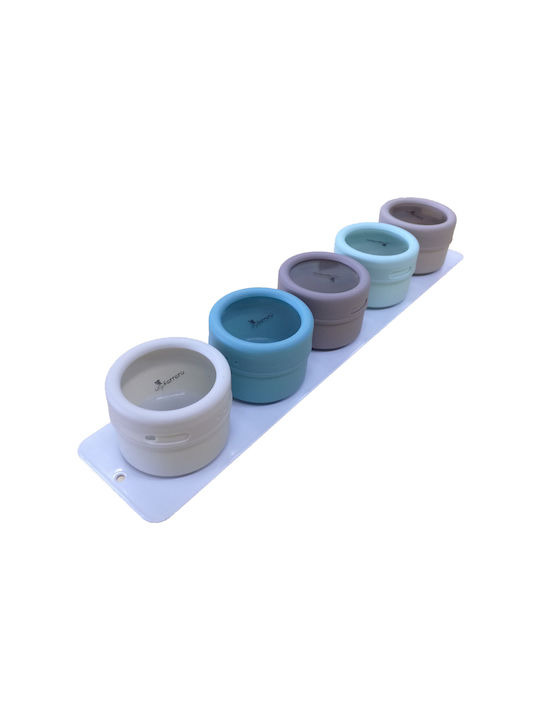 Luigi Ferrero Plastic Spice Rack with Stand FR-1655 5pcs 650925