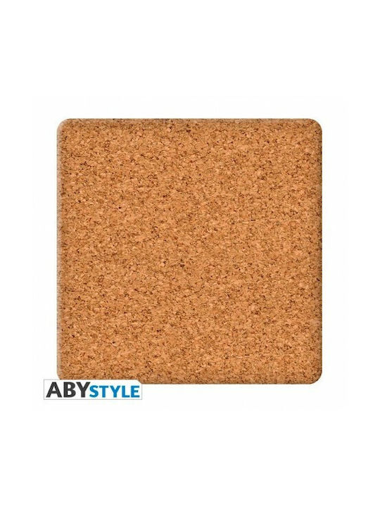 Abysse Σουβέρ από Φελλό Πολύχρωμο 9.5x9.5cm 4τμχ