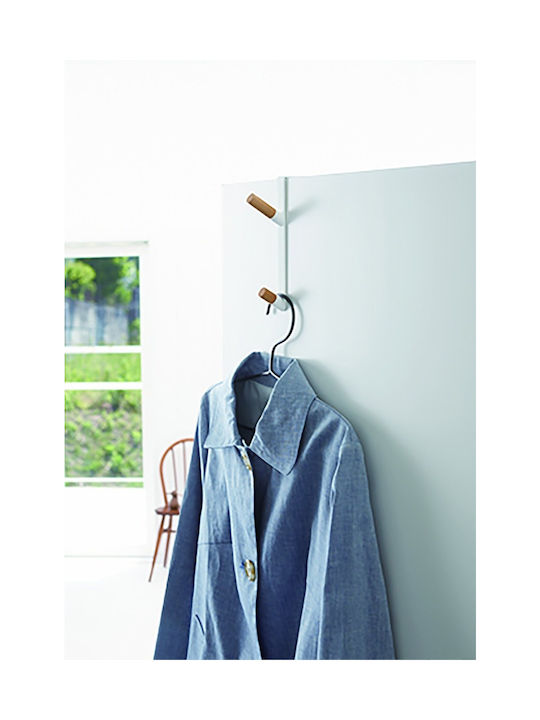 Yamazaki Door Hook 2 Slots Metallic 9.8x9.8x18cm