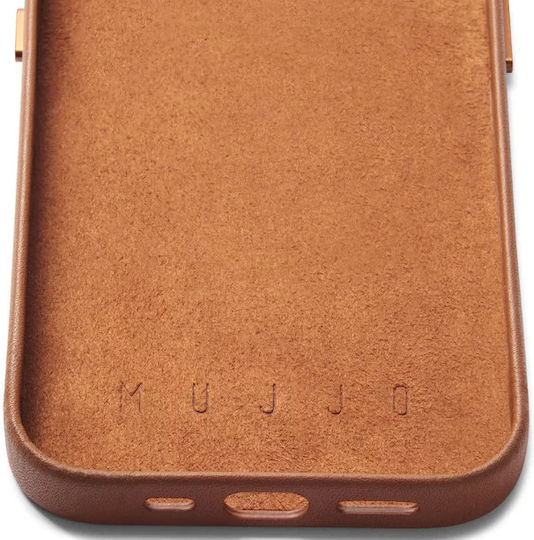 Mujjo Leather Wallet Leather 1mm Tan (iPhone 14 Pro)