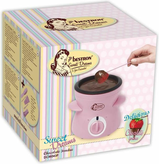Bestron Vas pentru Fondue Electric 10 Persoane Roz 25W