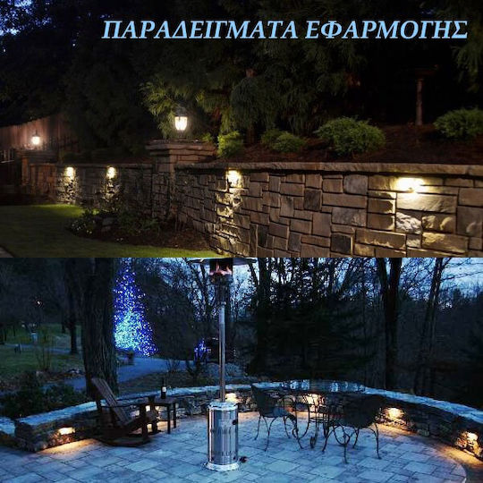 Adeleq Πλαφονιέρα Οροφής 19εκ. Λευκή με Ενσωματωμένο LED