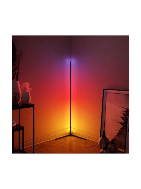 Elvhx LED Floor Lamp H140xW40cm. with RGB Light Black