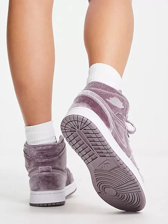 Air  1 Retro Mid SE Damen Stiefel Purple Smoke / White