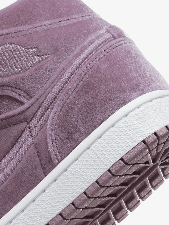 Air  1 Retro Mid SE Damen Stiefel Purple Smoke / White
