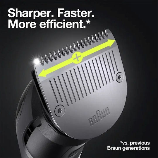 Braun All-in-one Trimmer 7 Set Wiederaufladbar Haarschneidemaschine Silber MGK7320