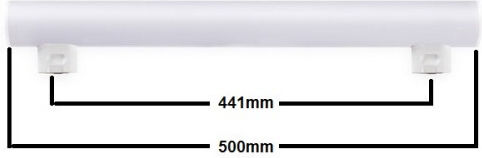 Fos me Λάμπα LED 8W 50εκ. για Ντουί S14s και Σχήμα Linestra Θερμό Λευκό 500lm