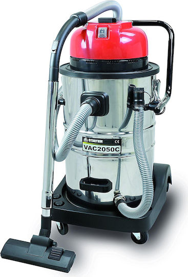 Stayer VAC2030 Staubsauger Flüssigkeiten / Feststoffe 2000W mit Edelstahl Behälter 30Es