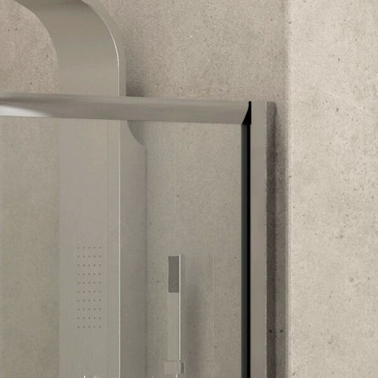 Karag New Flora 500 Duschwand für Dusche mit Schieben Tür 70x180cm Klarglas