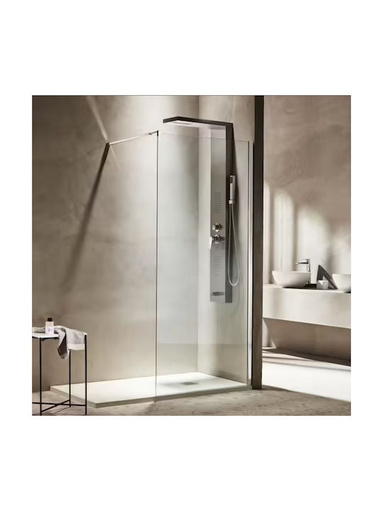 Tema Duschwand 70x195cm Klarglas Chrom