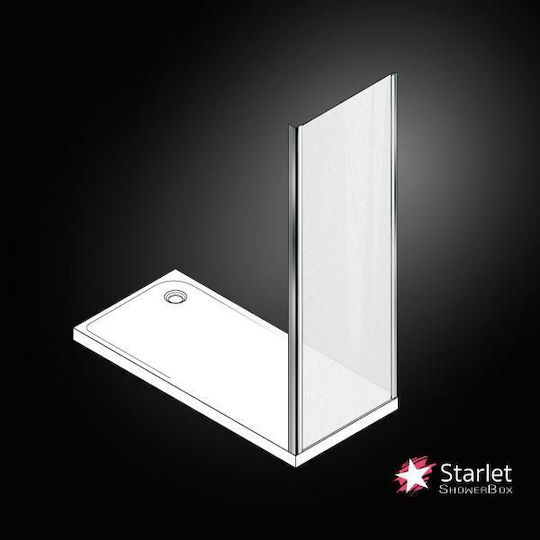 Starlet Side Panel Feste Seite für Dusche 80x180cm Stoff