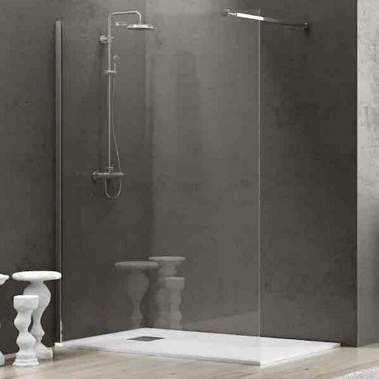 Karag Walkin 1 Διαχωριστικό Ντουζιέρας 70x200cm Clear Glass Cromo