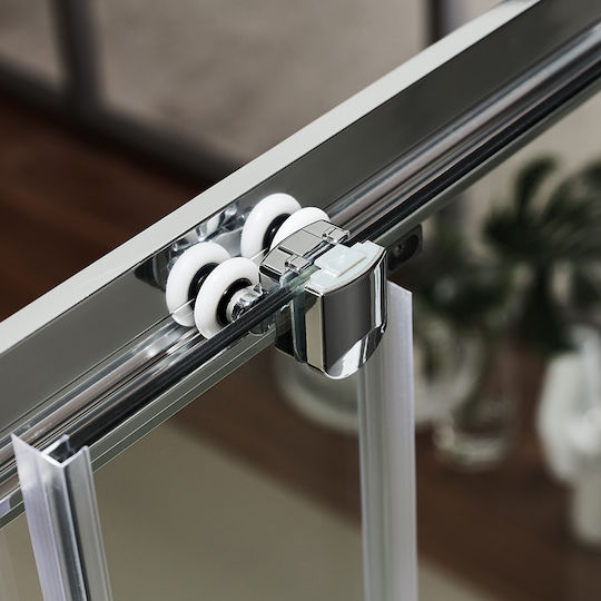 Axis Bath Slider 2+2 Διαχωριστικό Μπανιέρας με Συρόμενη Πόρτα 177-181x140cm Clear Glass