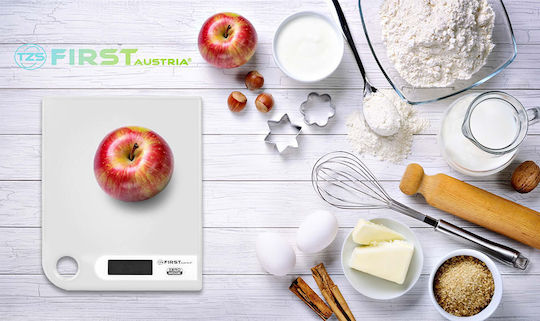 First Austria Ψηφιακή Ζυγαριά Κουζίνας έως 5kg White