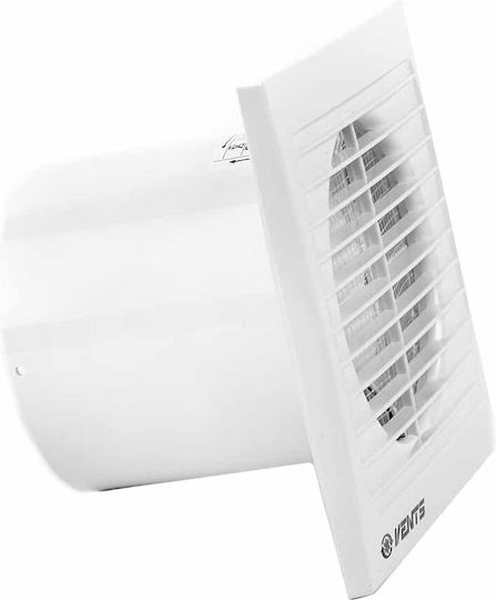 Vents 125 S Επιτοίχιος Εξαεριστήρας Μπάνιου 125mm Λευκός