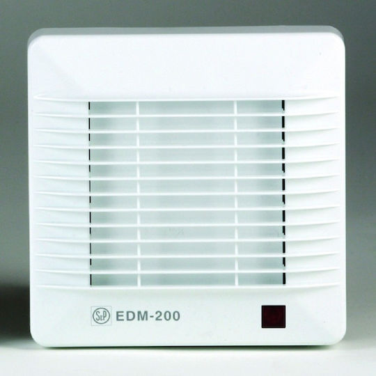S&P EDM-100C 5211453500 Wall-mounted Ventilator 100mm White