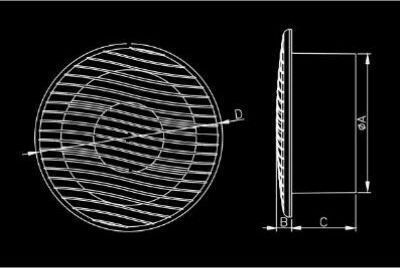 Dospel NV 12 S Επιτοίχιος Εξαεριστήρας Μπάνιου 120mm Λευκός