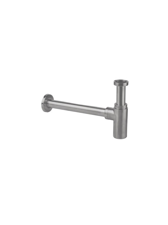 La Torre Elle Built-in Mixer & Spout Set for for Bathroom Sink 1 Exit Inox Inox Brushed