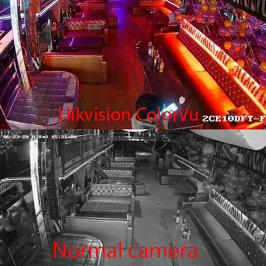 Hikvision DS-2CE70DF3T-MFS CCTV Cameră de Supraveghere Full HD 1080p Rezistentă la apă cu Microfon și Lentilă 2.8mm