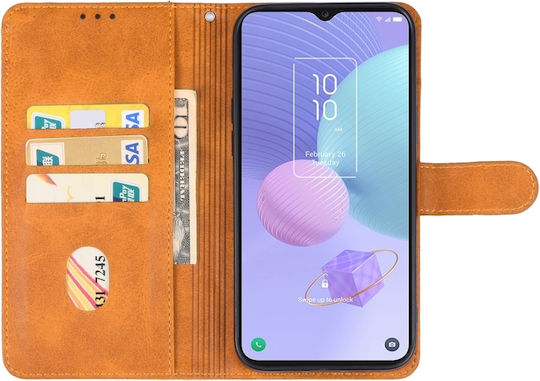 Book Δερματίνης Καφέ (TCL 405)