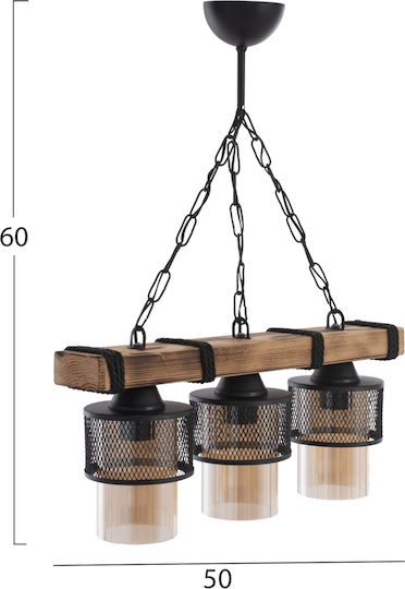 HomeMarkt Pendant Light Brown 50cm HomeMarkt Pendant Light Brown 50cm
