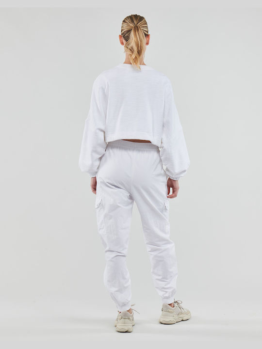Adidas Dance Cropped Γυναικείο Φούτερ Λευκό