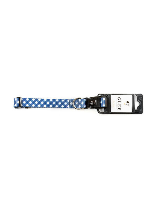 Glee Blue Cube Dog Collar In Blue Colour Small 15mm x 30 - 45cm