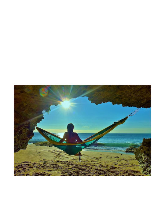 Ticket To The Moon Parachute Double Hammock Navy / Purple 320x200cm