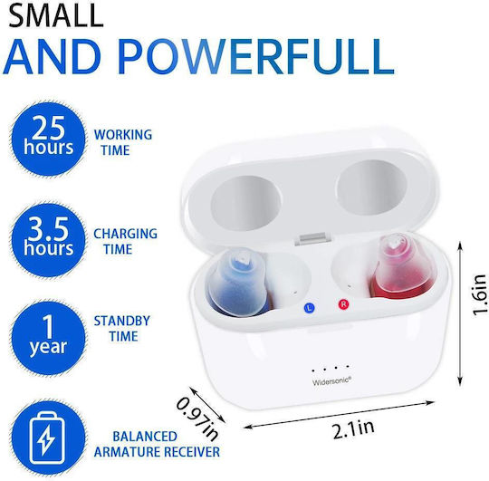 IncenSonic IncenSonic V30 Rechargeable CIC Hearing Aid for Left Ear