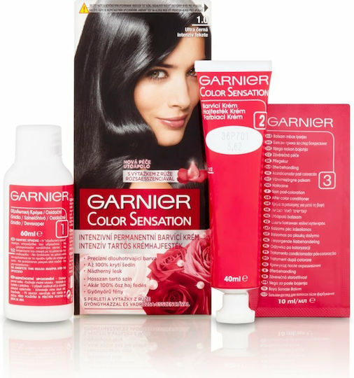 Garnier Color Sensation Βαφή Μαλλιών 1.0 Μαύρο 110ml