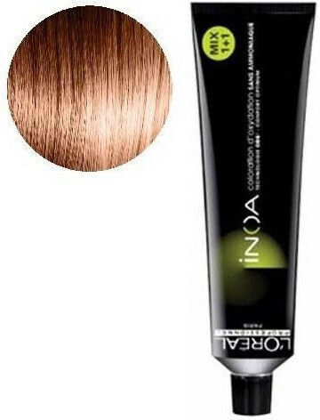 L'Oréal Professionnel Inoa Βαφή Μαλλιών Χωρίς Αμμωνία 7.4 Ξανθό Χαλκίνο 60ml