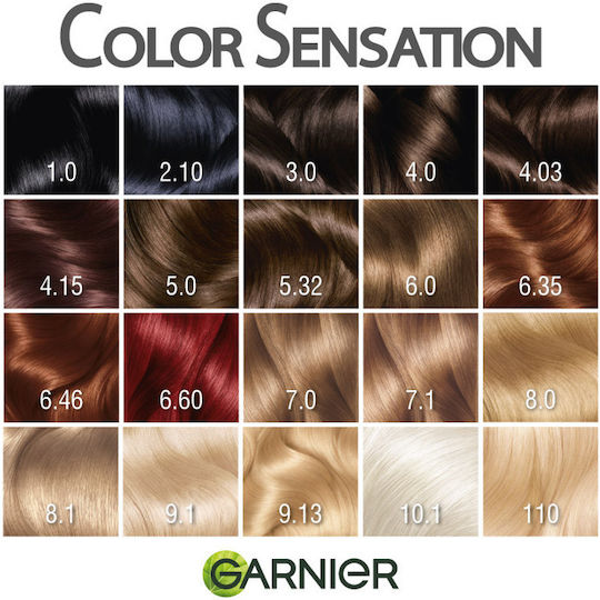 Garnier Color Sensation Βαφή Μαλλιών 6.0 Ξανθό Σκούρο 110ml
