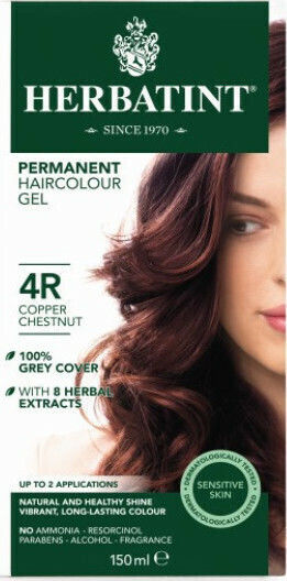 Herbatint Permanent Gel Βαφή Μαλλιών Χωρίς Αμμωνία 4D Καστανό Χρυσαφί 150ml