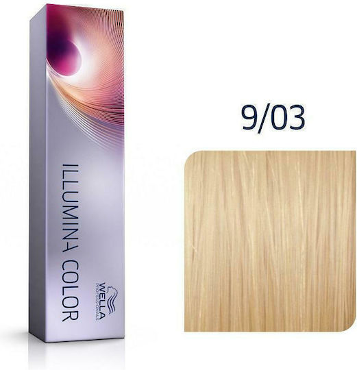 Wella Illumina Color Боя За Коса 9/03 Много Светло Рус Натурален Рус 60мл